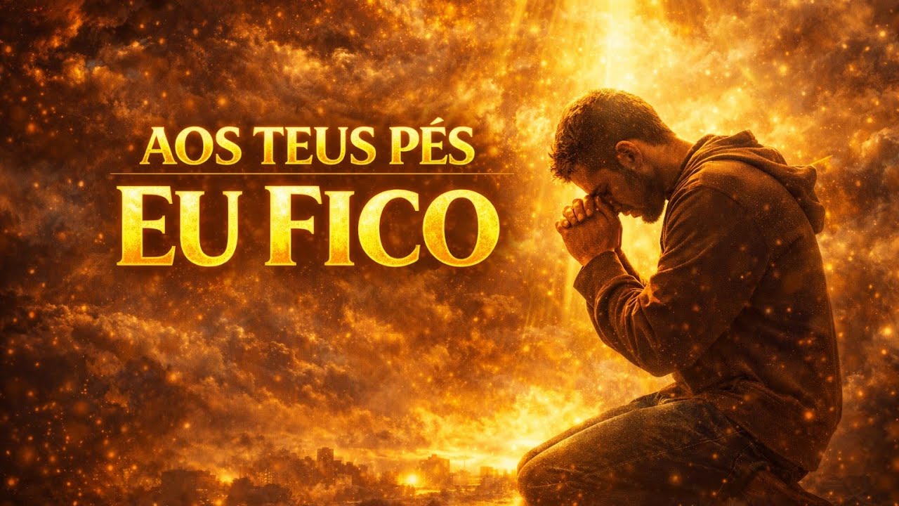 Aos Teus Pés Eu Fico | Louvor de Adoração Profunda que Toca o Coração