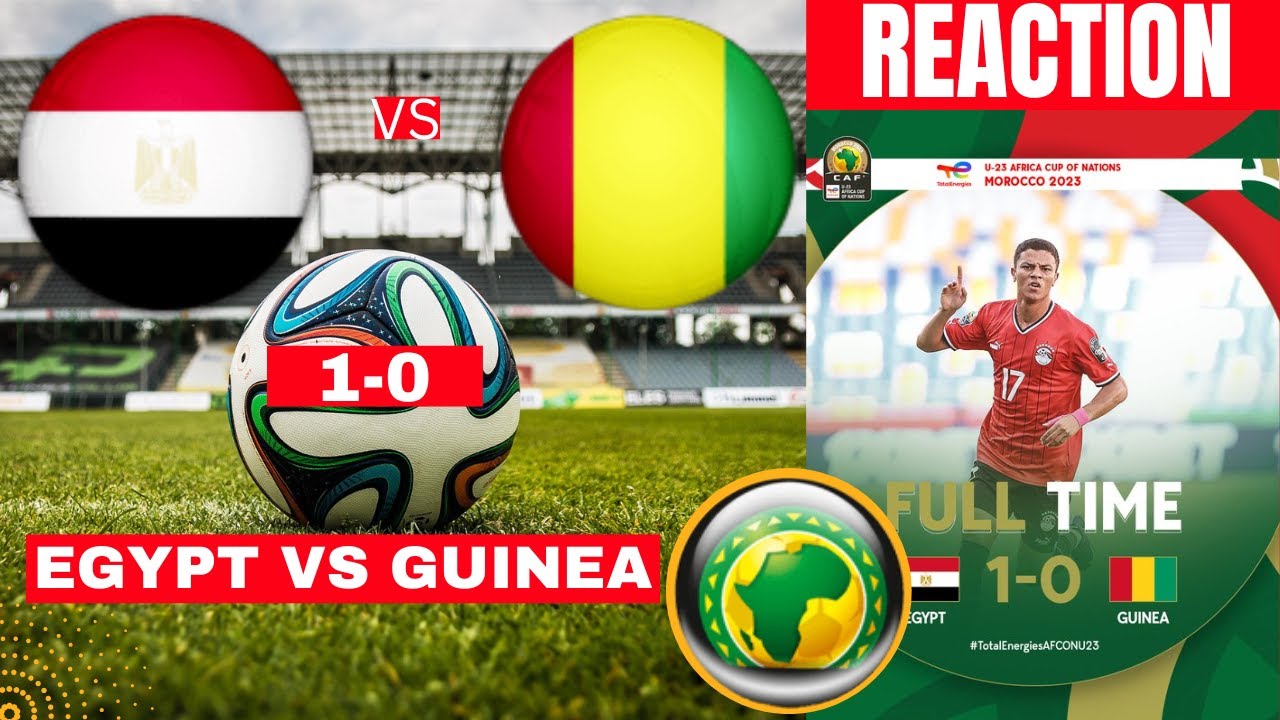 Egypt vs Guinea 1-0 Live Stream TotalEnergies AFCON U23 YouTube Sports TV  Score Highlights Direct
