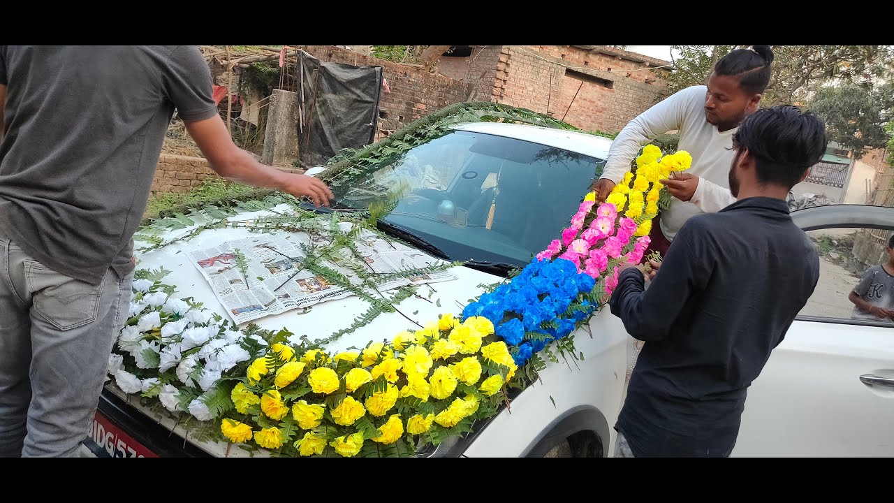 काम सीखना है...  तो वीडियो पूरा देखें... आर्टिफिशियल वेडिंग कार कैसे डेकोरेशन करें  price 6000