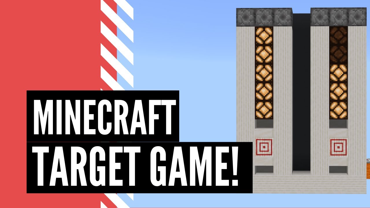 Minecraft Bullseye Target Game Tutorial!!