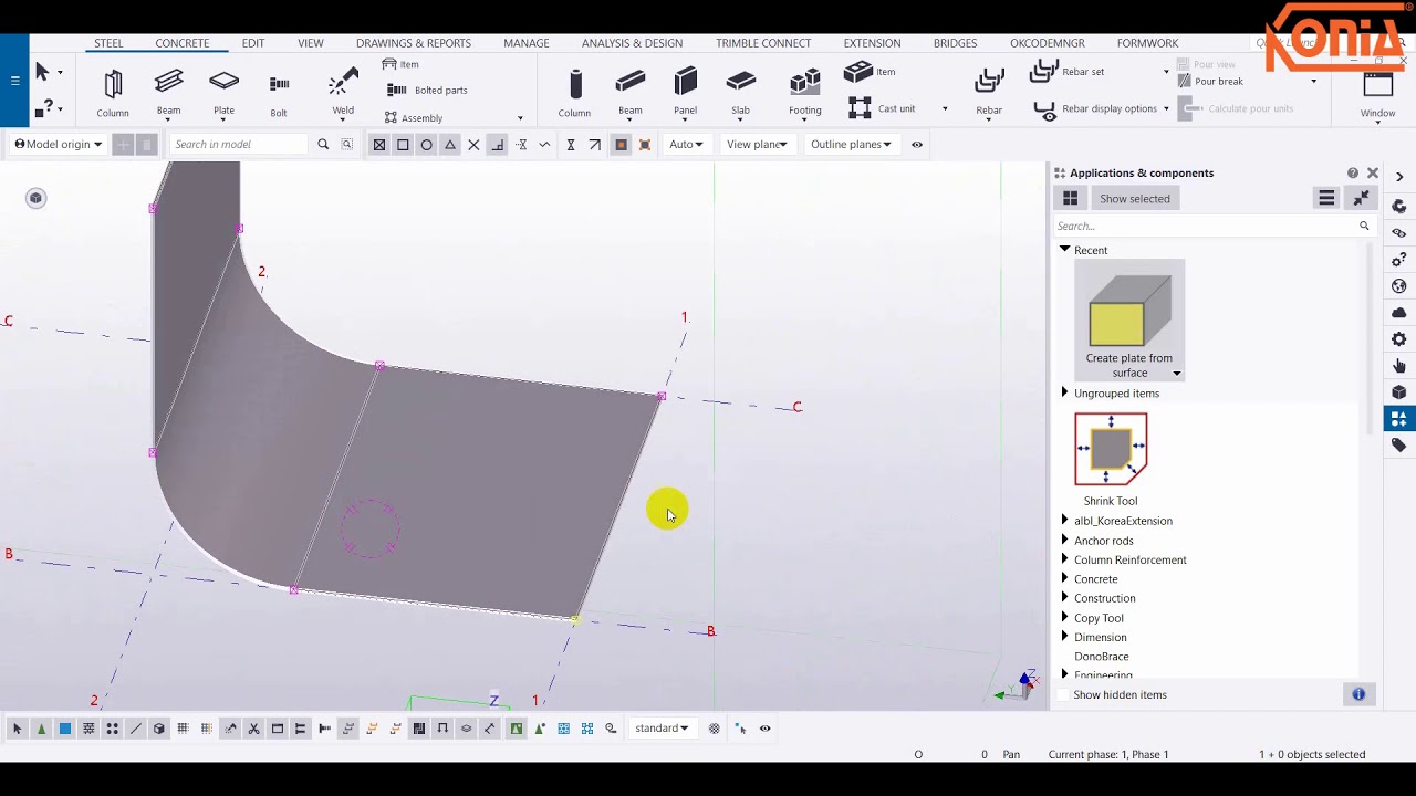 Bài 03 Tekla grasshopper tutorial (Vietnamese) - bent plate