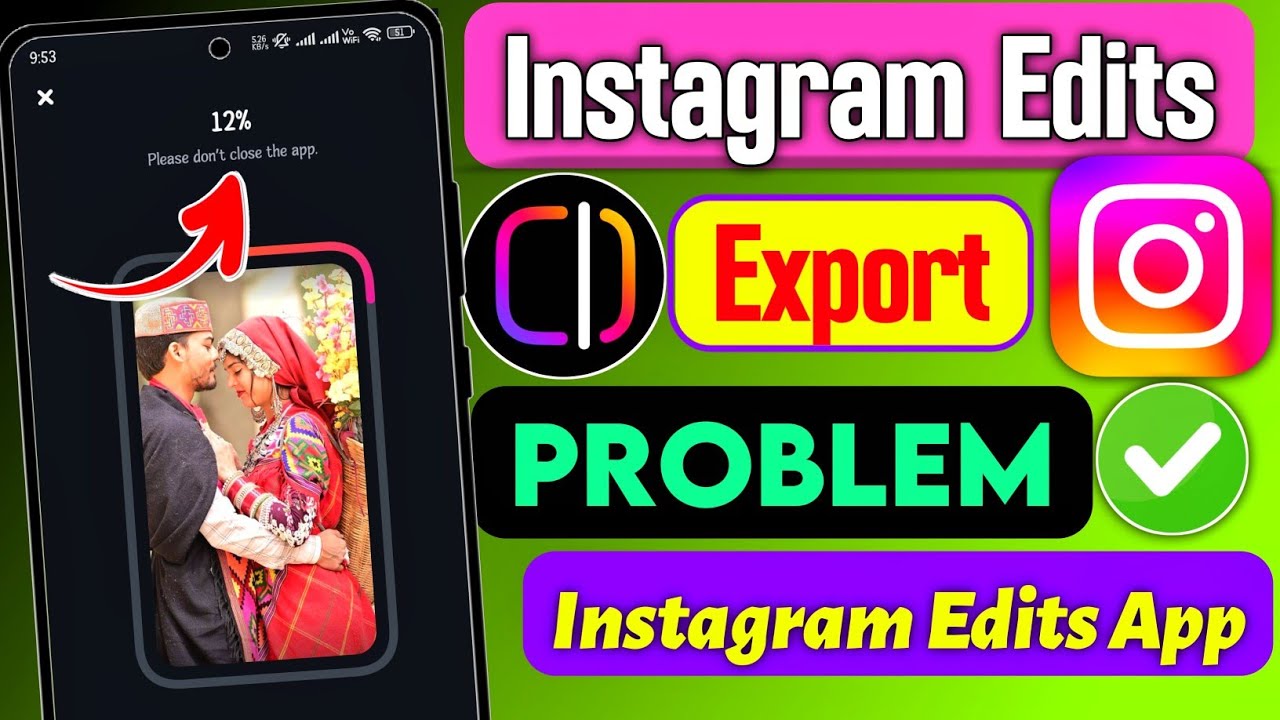 instagram edits app export problem | instagram edits app video export problem | edits an Instagram