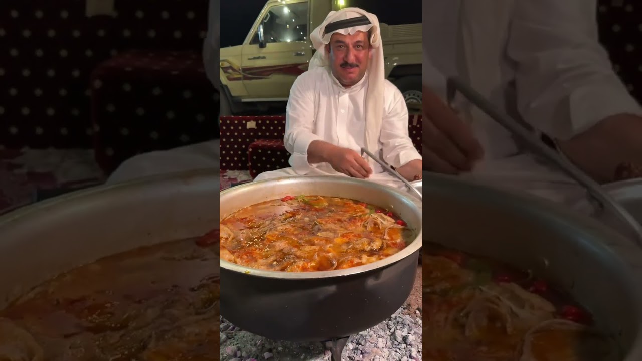 مشعل العويصي طبخة مرقوق على نار الحطب