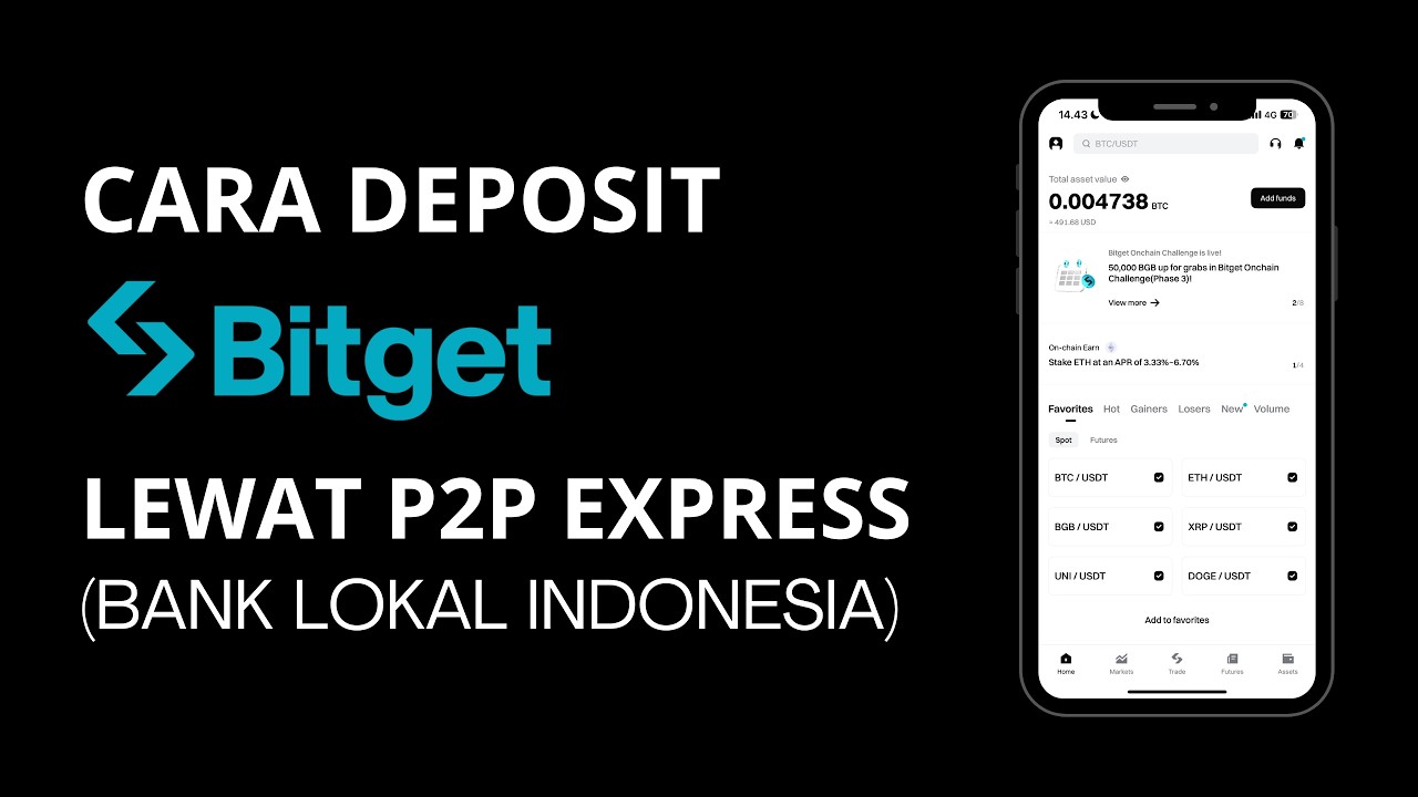 Deposit Bitget Lewat P2P Express | Isi Saldo Bitget Lewat Transfer Bank