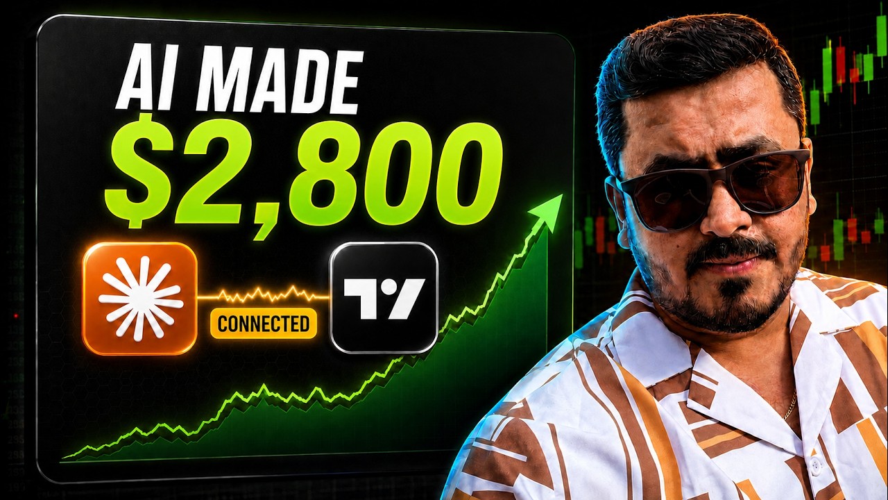 I Connected Claude AI to TradingView&hellip; It Made $2,800 !