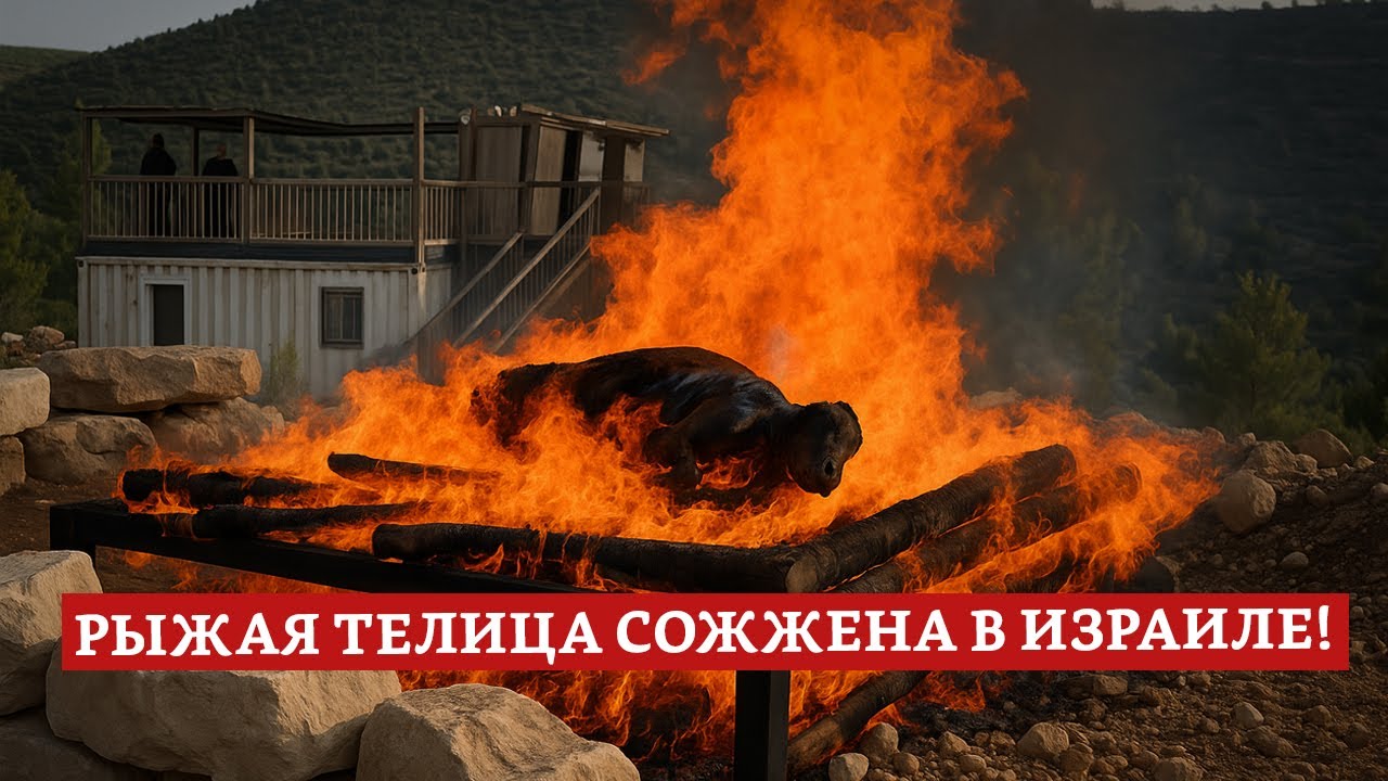 Рыжая телица сожжена в Израиле! | Раввин Михаил Финкель