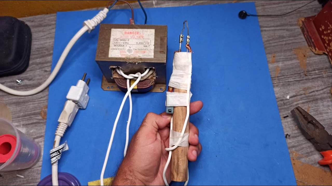 Super Ferro de Solda Caseiro  Com Transformador de Microondas