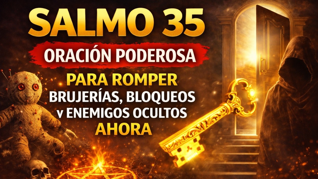 SALMO 35  Rompe Brujería y Maldiciones — Tu Enemigo Cae HOY