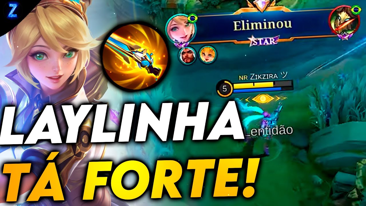 LAYLA DEPOIS DO BUFF DA ARMA MALÉFICA - LAYLA GAMEPLAY | Mobile Legends