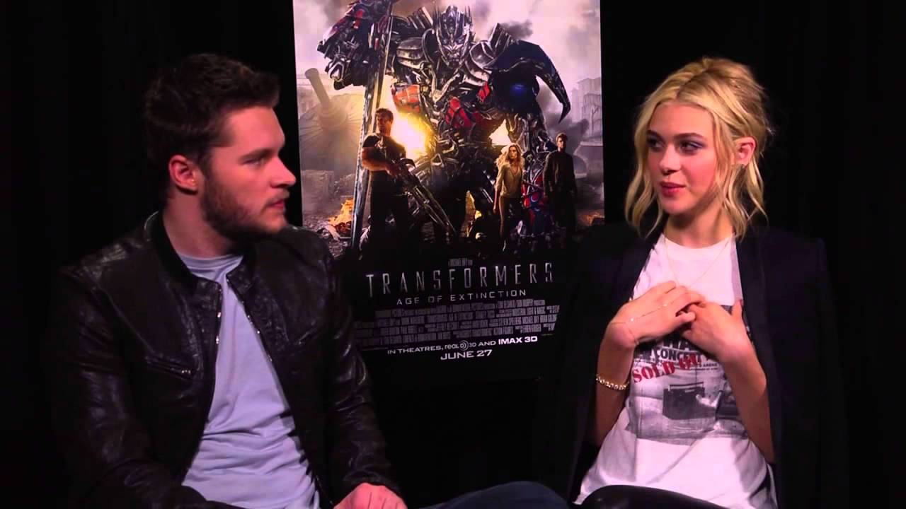 Raw video: Jack Reynor & Nicola Peltz on roles in Transformers: Age of Extinction