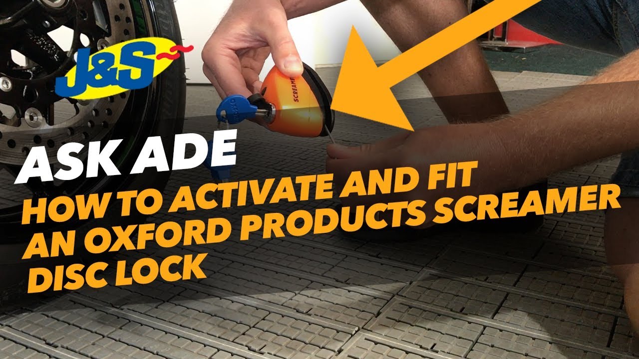 Спросите Эйда: как установить дисковый замок Oxford Products Screamer — J&S Accessories Ltd