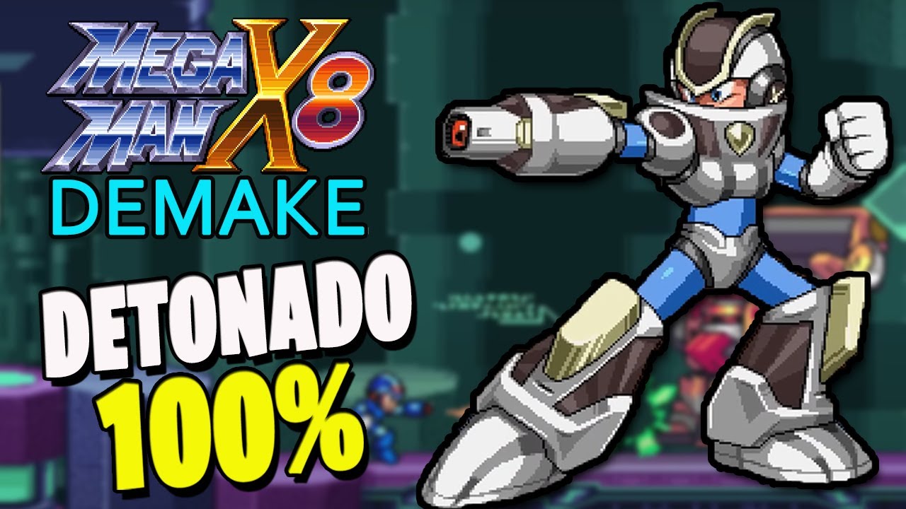 Megaman X8  DEMAKE - DETONADO 100% - TODOS os CORAÇÕES, SUB-TANKS e ARMADURAS!