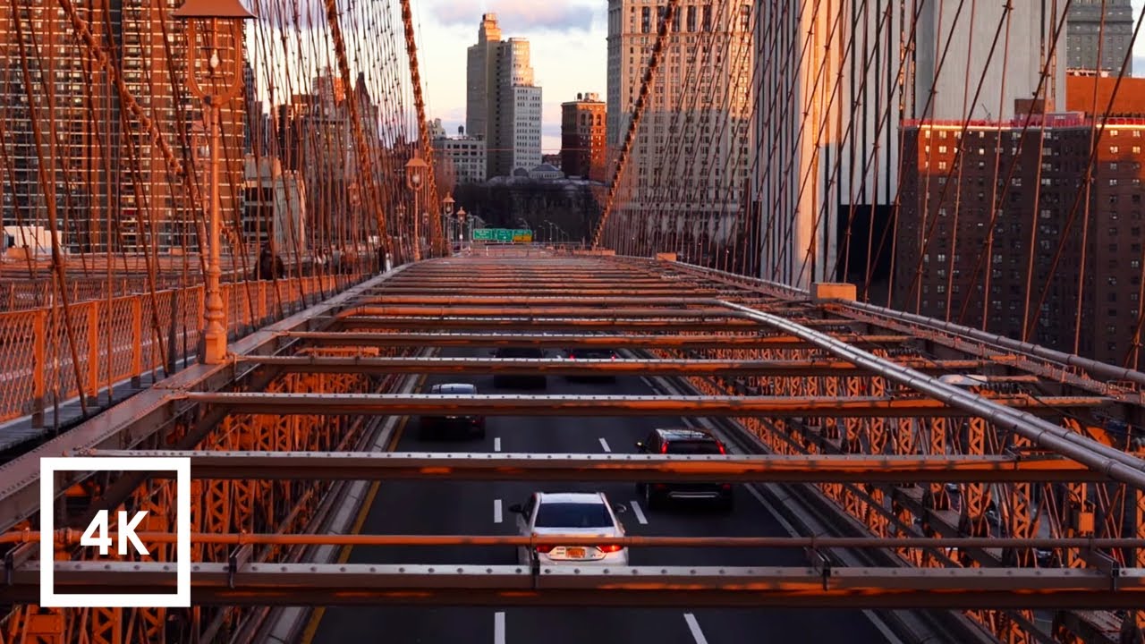 1 Hour City Traffic Sounds for Sleep | Highway Ambience New York | ASMR White Noise | 4k