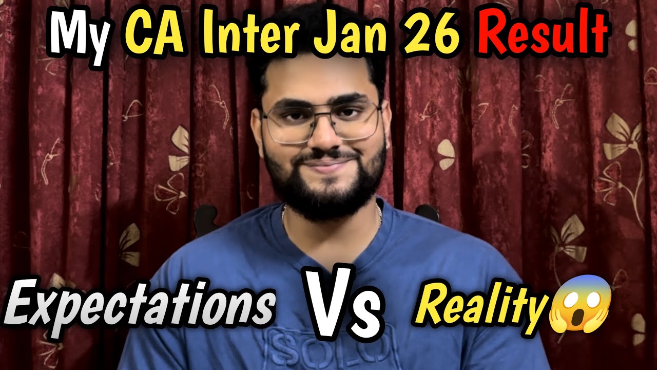CA Inter Result Day 😭 | Expected Marks vs Actual Marks | Honest Reaction