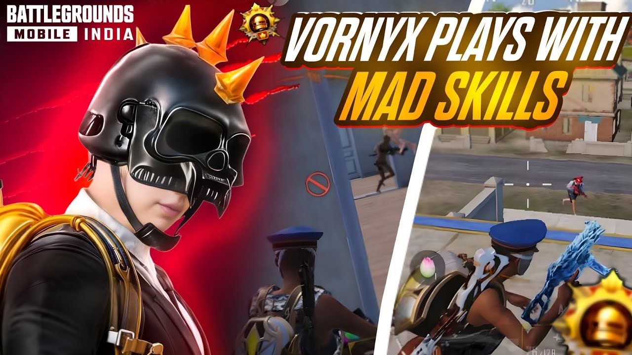 Vornyx Plays Mad Skills in Action🔥Vornyx Vs Whole Lobby  1Vs2 Best Clutches & Gameplay |Bgmi PUBG 