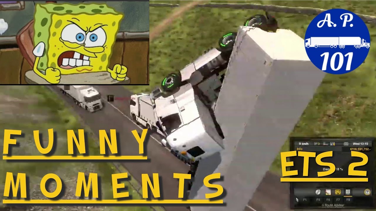 Funny Moments #1 | Euro Truck Simulator 2 Multiplayer | With funny gifs