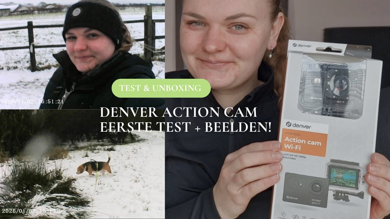 Denver Action Cam Test, Unboxing en Review + Eerste beelden met mijn Dieren!