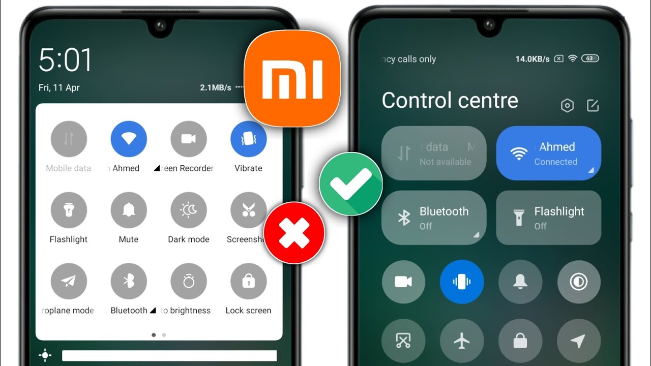 Настройки центра управления Redmi 13C | изменить центр управления на redmi 13C