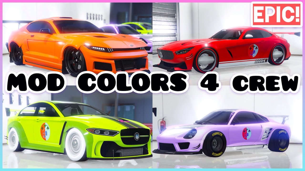 UPDATE #2 CUSTOM MODDED CREW COLORS - COLORES MODEADOS PARA CREW - GUIDE #2 - GTA 5 ONLINE PS4 XboX