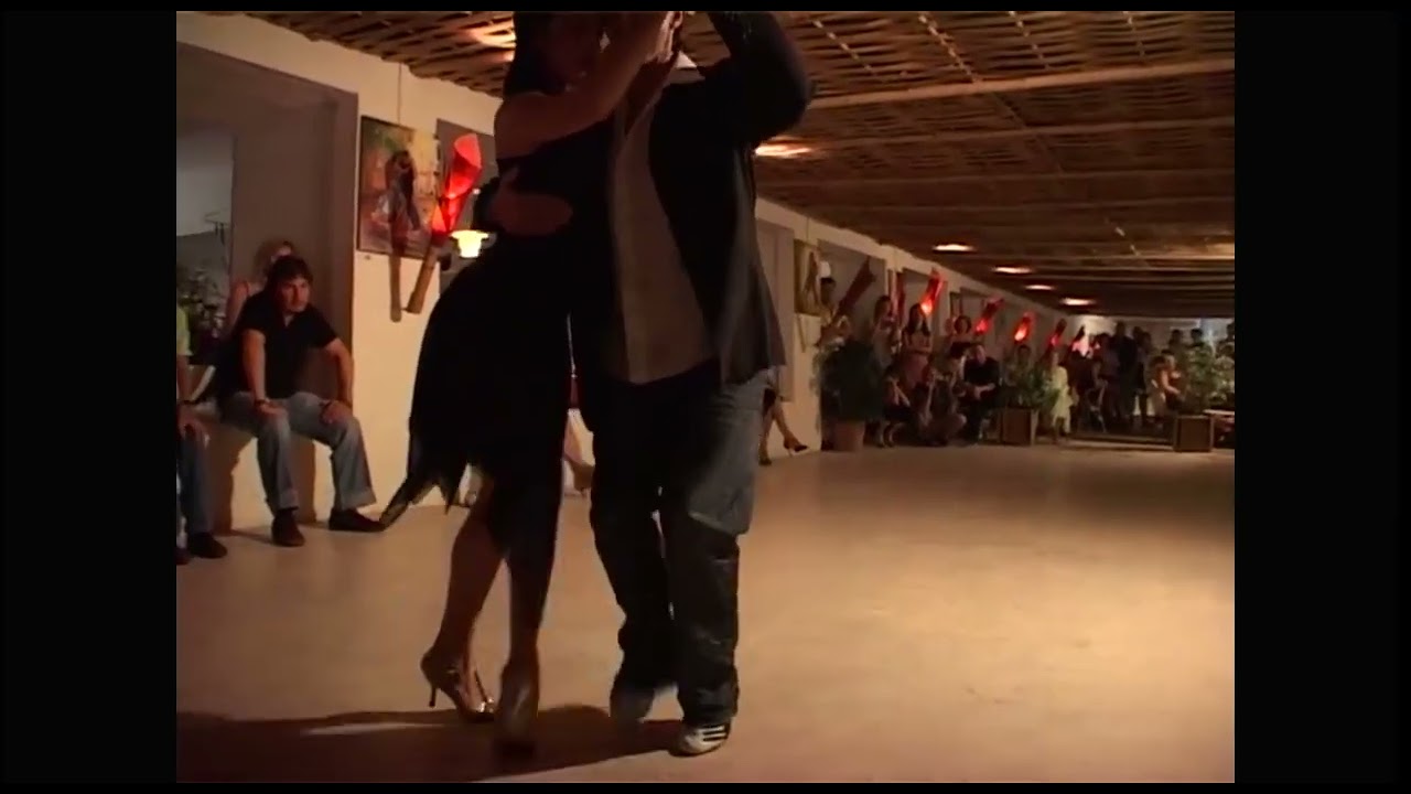 Milonga.Gustavo Rosas.Demo con Gisela Natoli en NIZA.AGOSTO.2008.FR