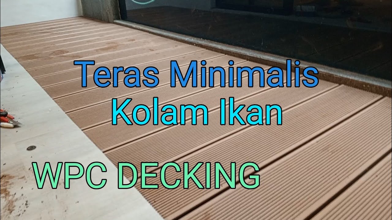 Teras Kolam ikan minimalis