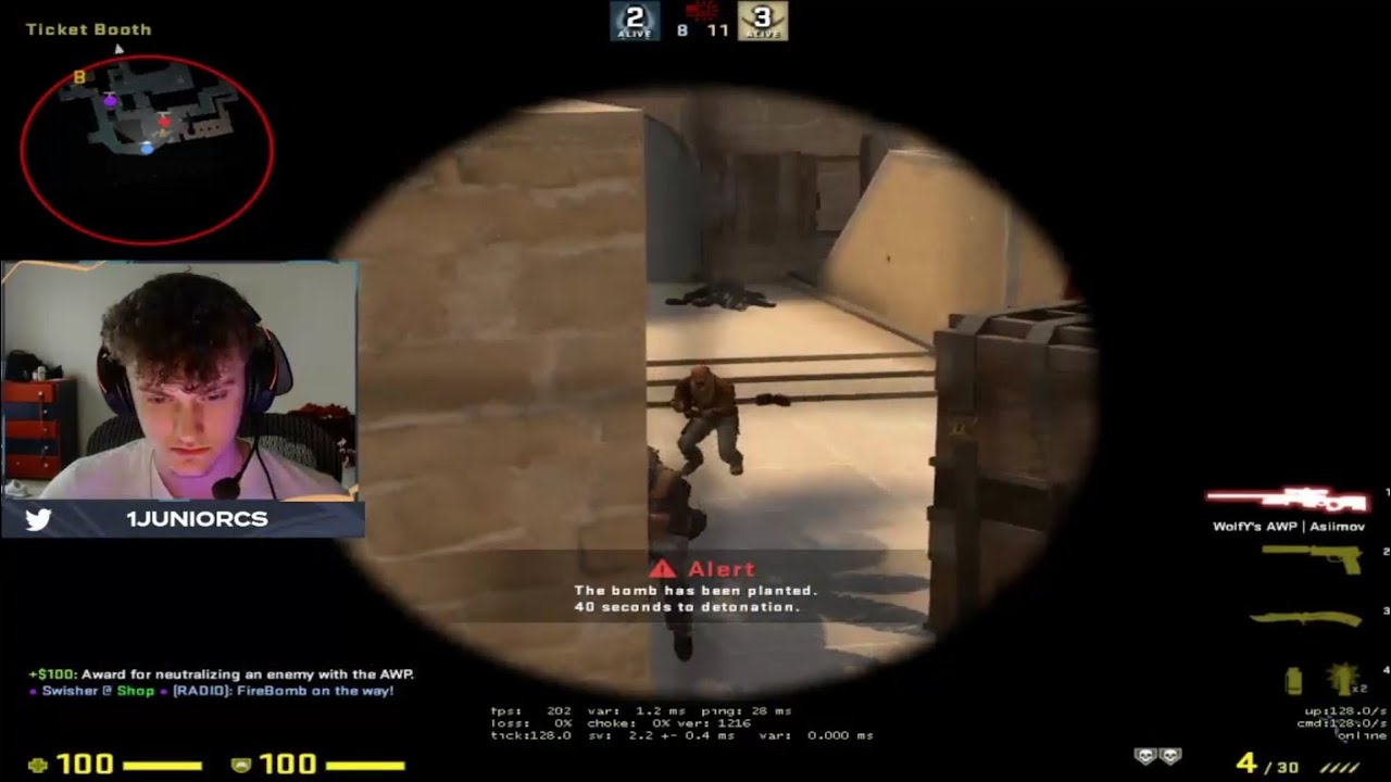 Junior AWP ACE in FPL || JUNIOR Join FURIA || CS:GO