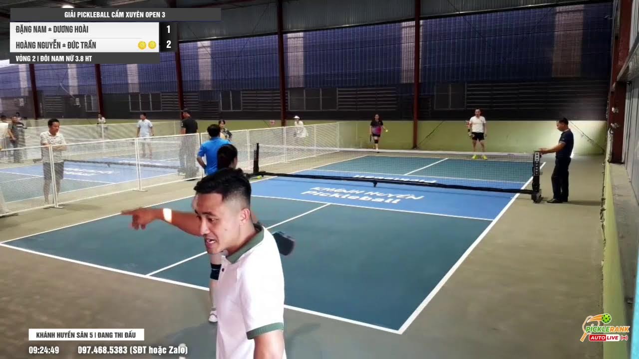 🔴 Khánh Huyền Sân 5 | Giải Pickleball Cẩm Xuyên Open 3 - Đôi Nam Nữ 3.8 HT