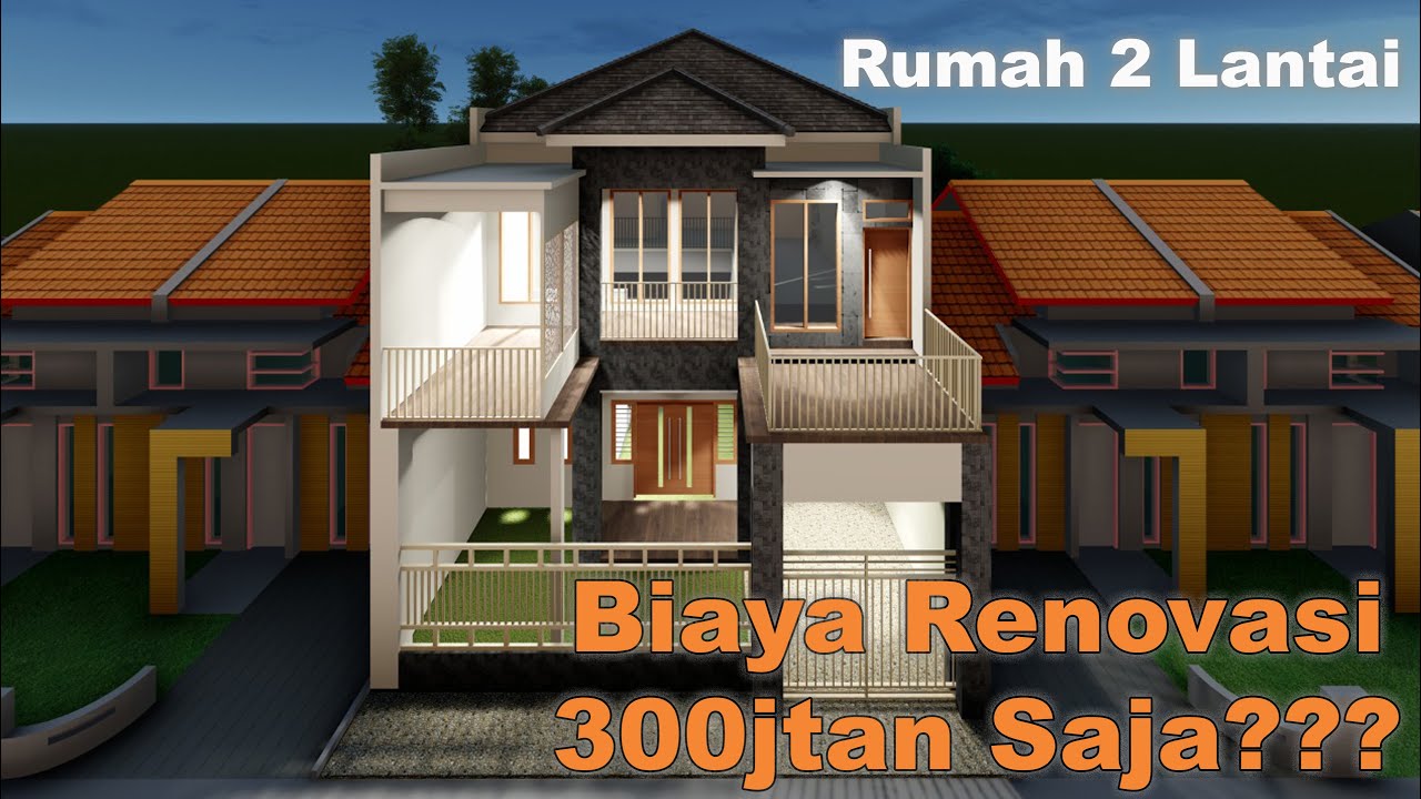 300jt an SAJA RENOVASI RUMAH 2 LANTAI UK. 8x17 M2