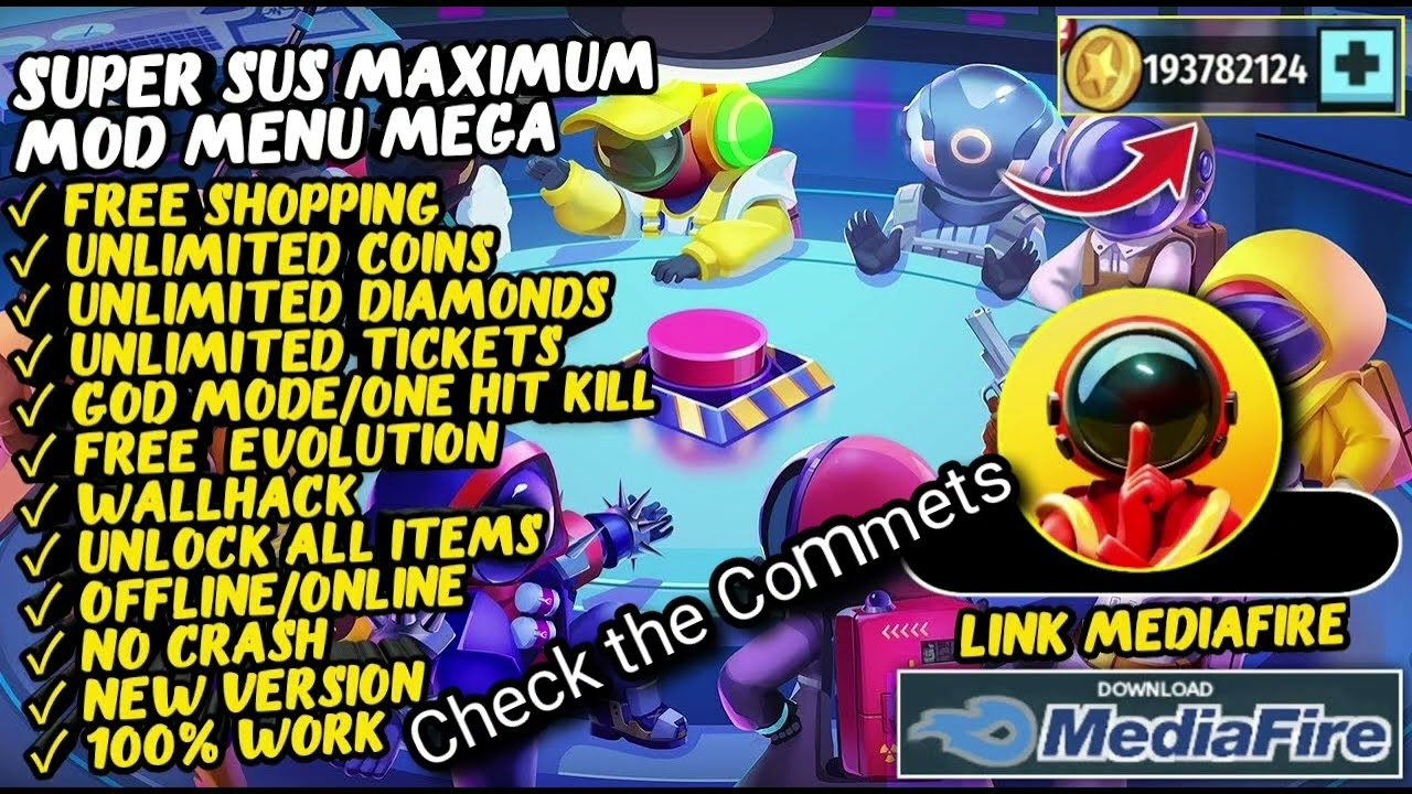 Super Sus Mod Menu Apk - Unlimited Money, Unlocked All & Free Shopping