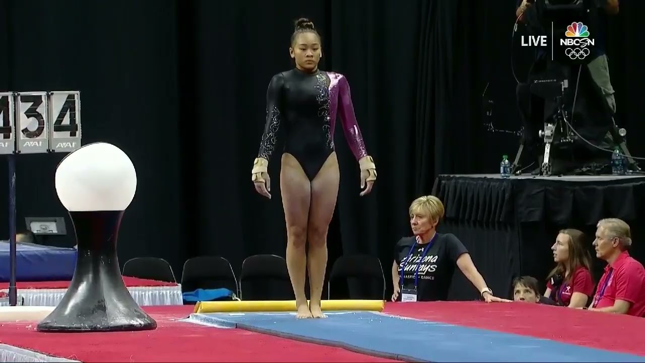 Sunisa Lee. 2019 U.S. Nationals. Day 1. VT