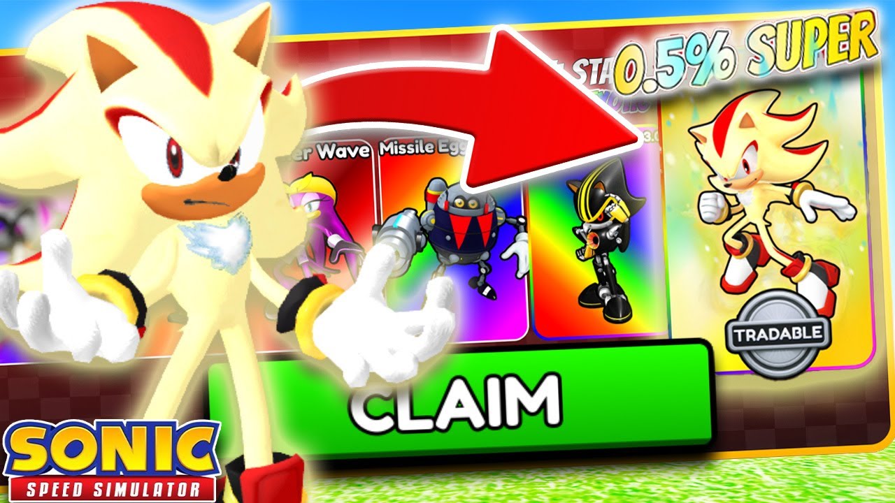 NEW Adventure Super Shadow Skin in Sonic Speed Simulator!