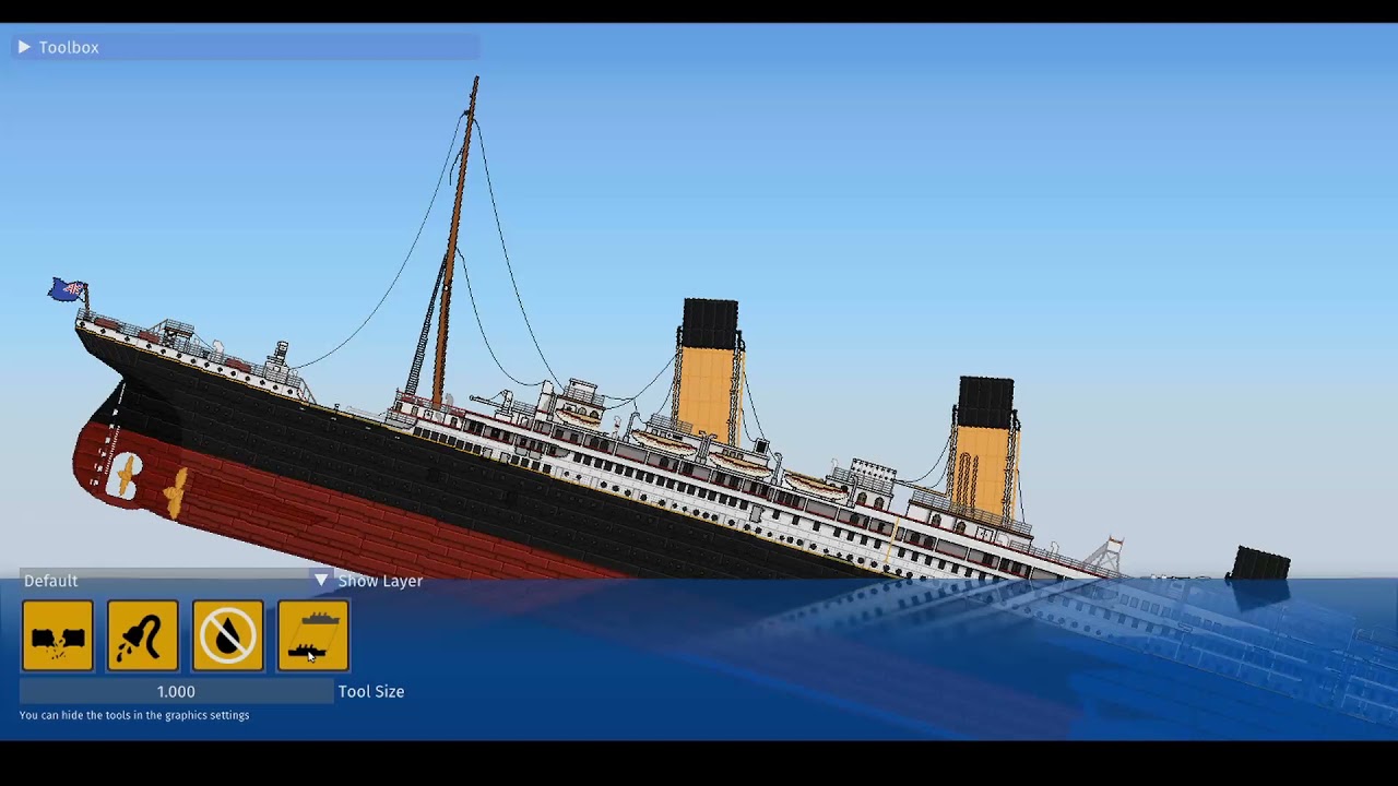 titanic sinking (sinking simulator)