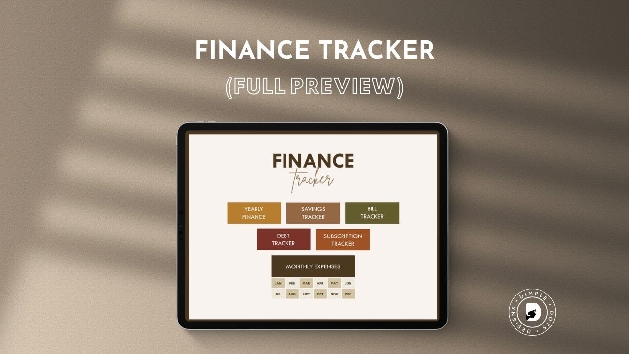 Finance Planner &bull; Goodnotes Planner &bull; Notability Planner