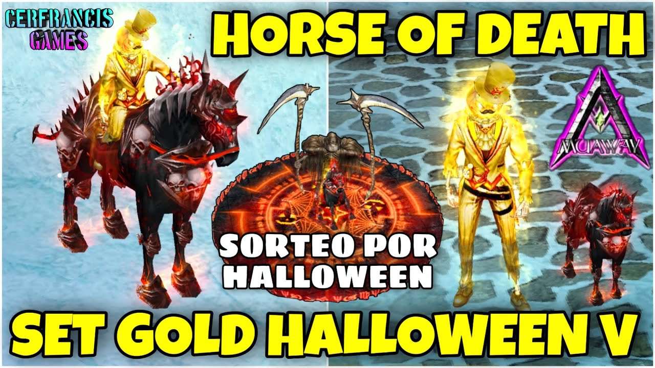 MuAwaY | HORSE OF DEATH & SET GOLD HALLOWEEN 2022 [VISUAL] + Sorteo por Halloween 🎃