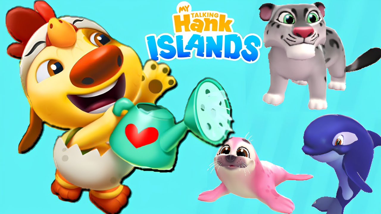 My Talking Hank islands New outfit Chicken Hank in Egg Hunter event & New ice Islands unlocked