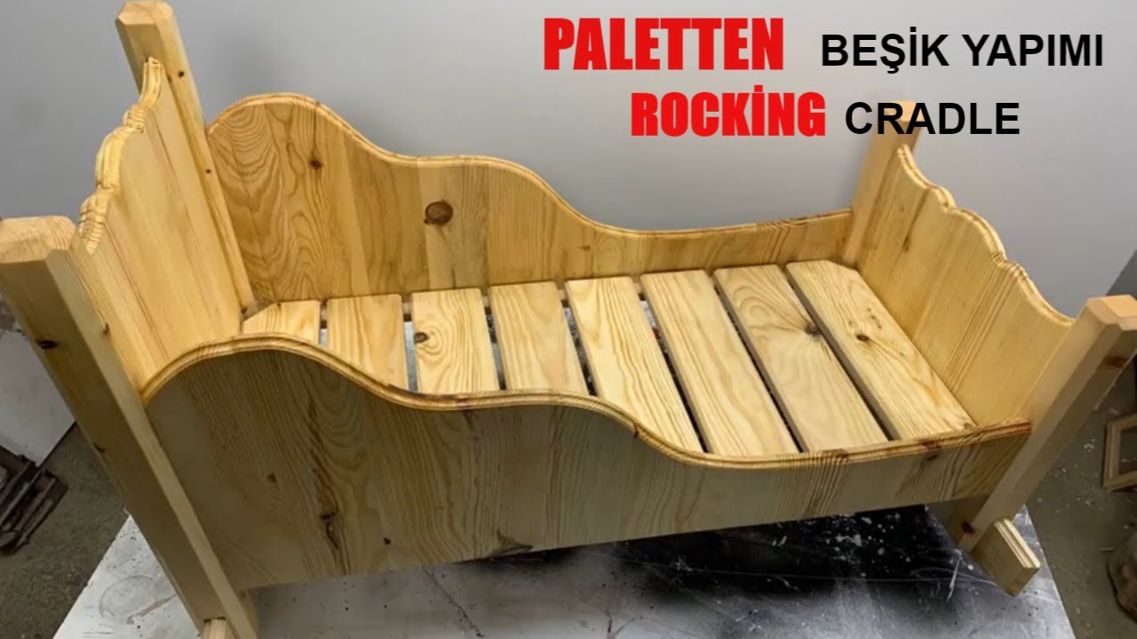 DIY / Paletten beşik yapımı  // making baby crib from pallet