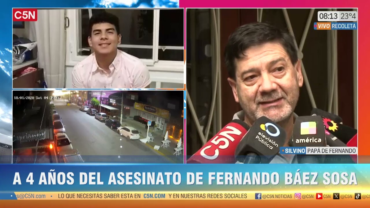 HABLÓ el PADRE de FERNANDO BÁEZ SOSA a 4 AÑOS de su ASESINATO: 