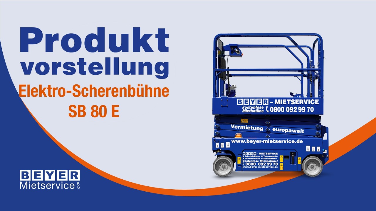 JCB S 1930 E – Produktvorstellung | 8 m Scheren-Arbeitsbühne