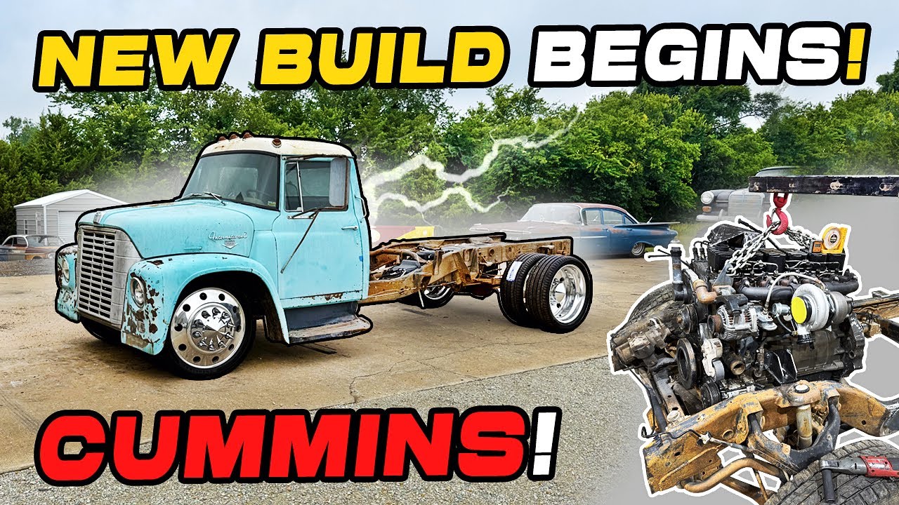 FORGOTTEN 1963 IH Loadstar gets CUMMINS, Semi Wheels, and 2008 GM Chassis Swap. The Build Begins!