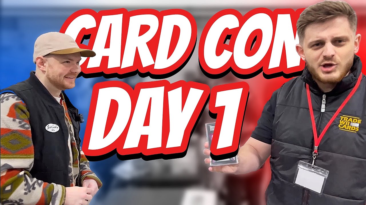 CARD CON DAY 1 - BUYING AND SELLING SPORTS CARDS IN LONDON - UK CARD SHOW VLOG!!!