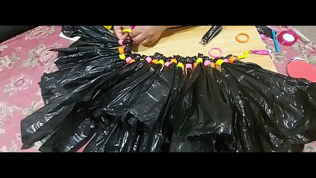 Outfit made out of waste or recycled materials. #sustainability #recycled