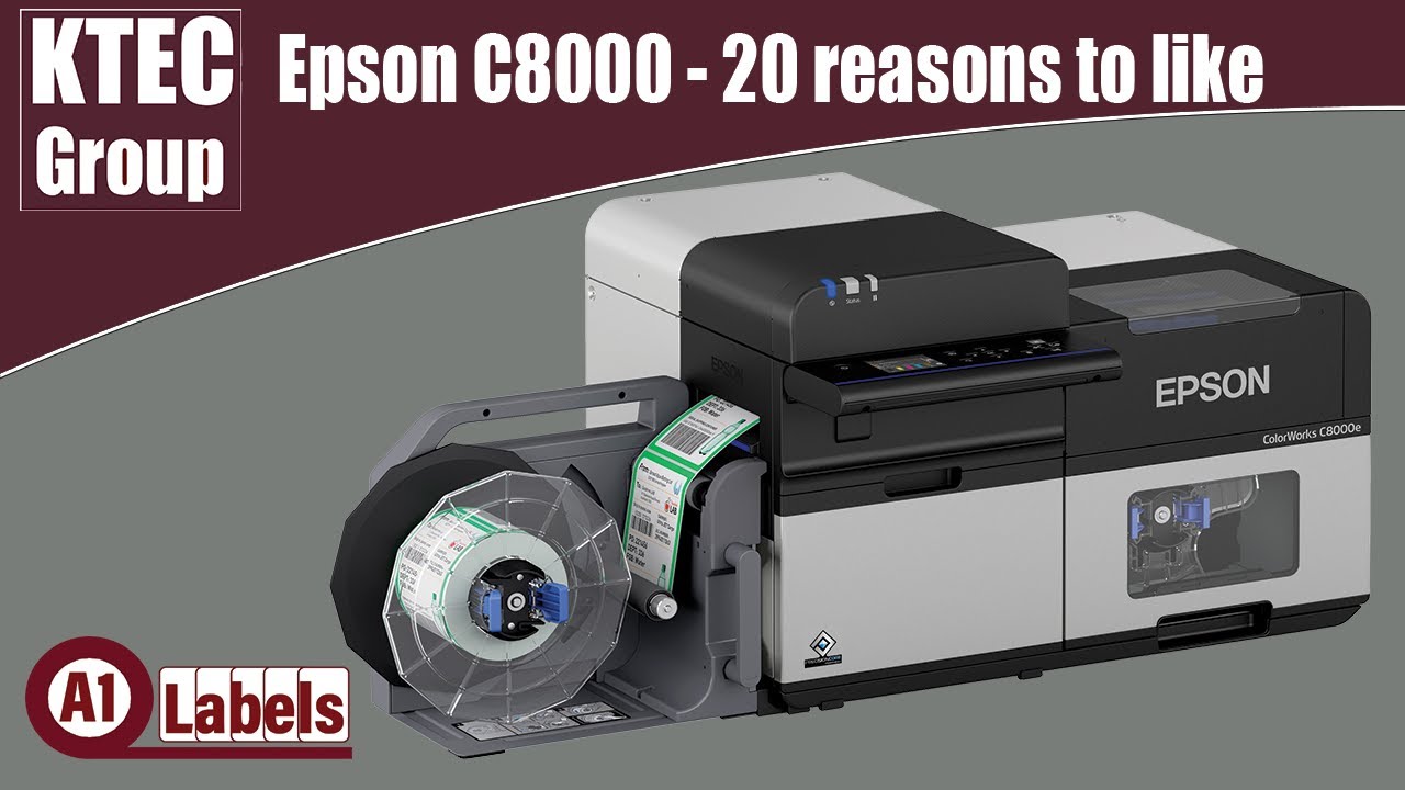 Epson C8000 colour label printer - 20 reasons to like - Labels-U-Print ® - KTEC GROUP UK