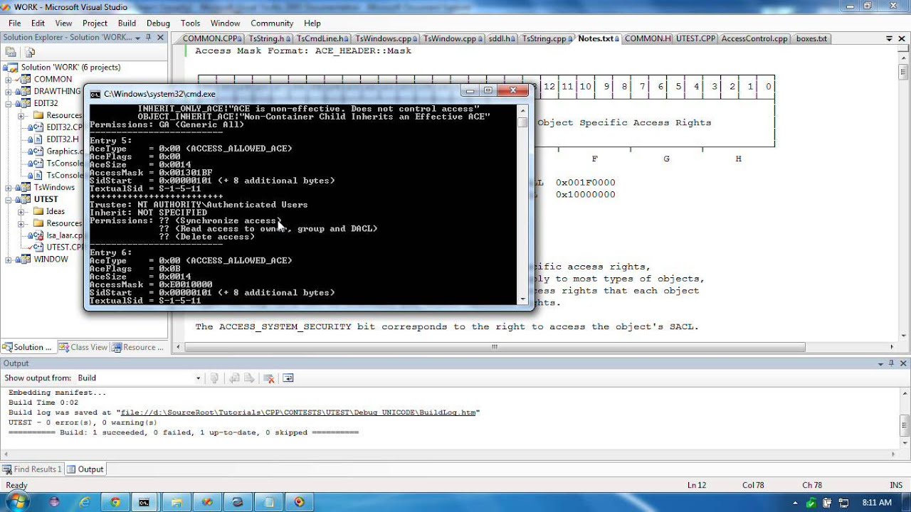 Understanding NT #5 : Progress update. Extracting individual ACEs from a DACL.