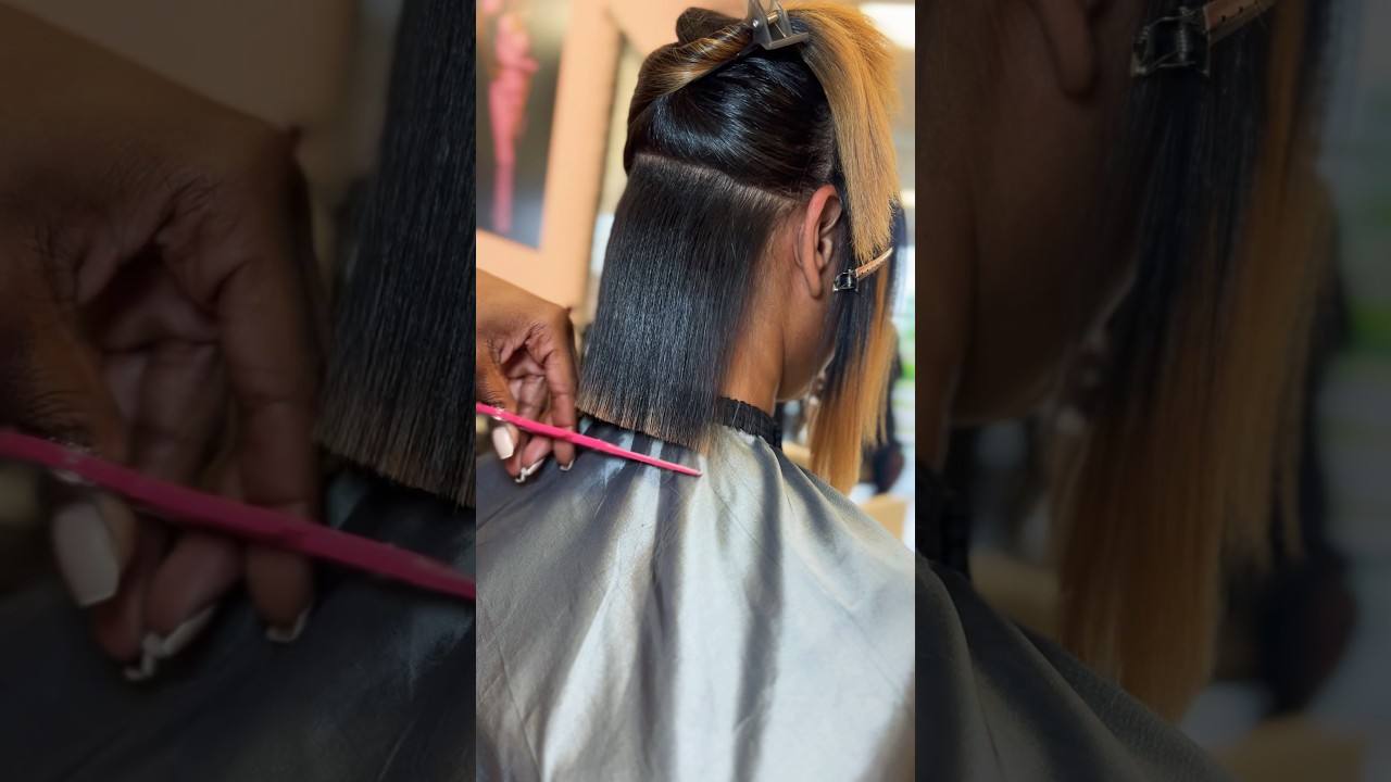 NATURALNA FRYZURA BOB z moją najlepszą przyjaci&oacute;łką✨#fryzura bob #naturalne #strzyżenie #czarnewłosy