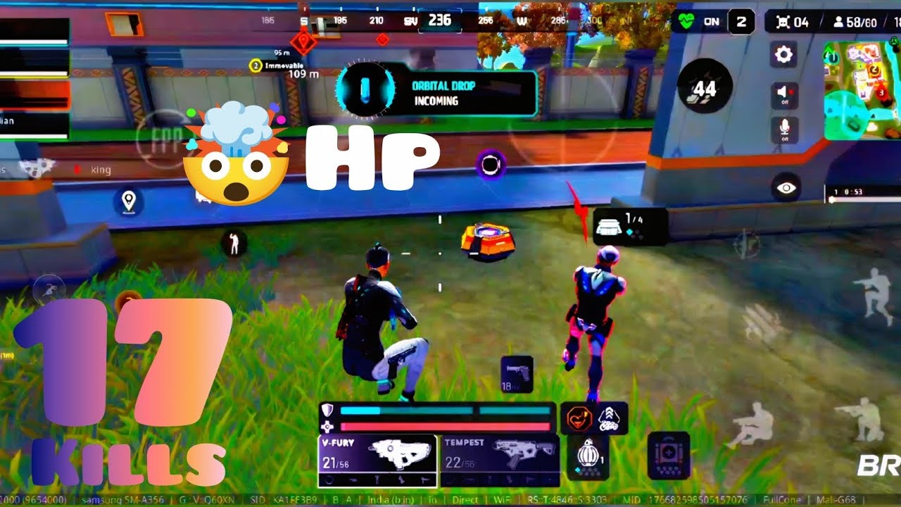 1 HP Moment 😳 still clutches🤫| 17 Kill Rampage | Indus BR