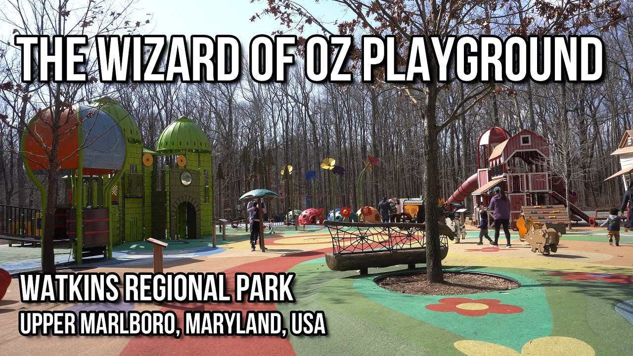 4K UHD | Fun at The Wizard of Oz Playground | Watkins Regional Park | Upper Marlboro, Maryland, USA