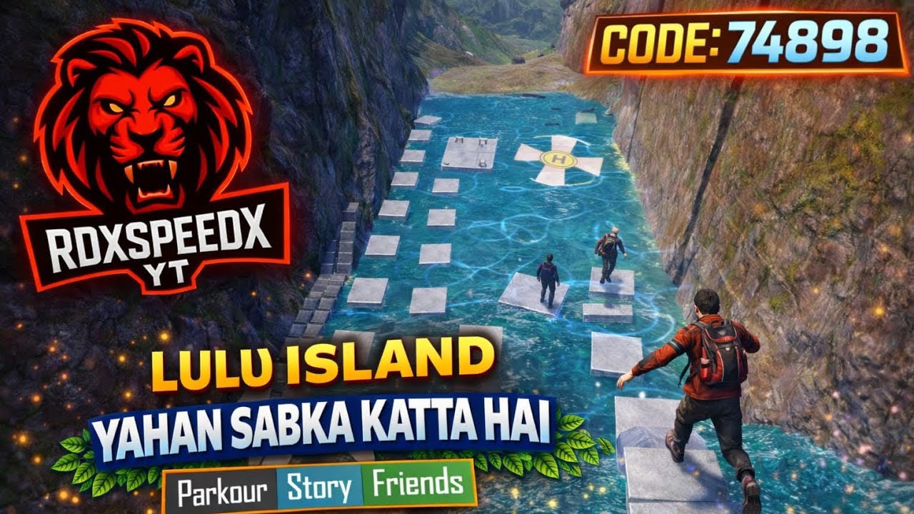 Bgmi wow Parkour map code 74898 | Lulu Island Yahan Sabka Katta hai | #wowmode #wowparkour #bgmi  