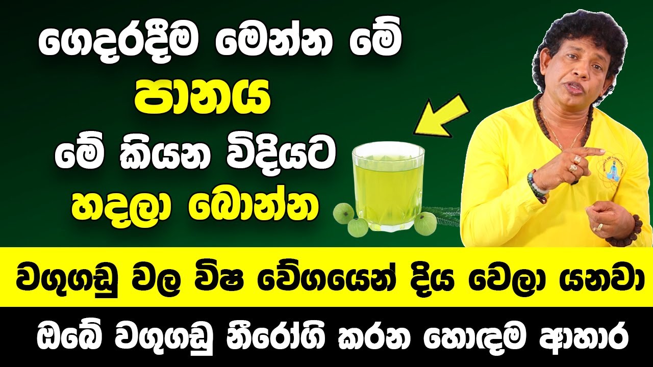 මෙන්න මේ ස්වභාවික පානය ගෙදරදීම හදලා බොන්න | වගුගඩු වල විෂ ඉවත් වෙලා  පිරිසිදු වෙනවා|Chamin Warnakula