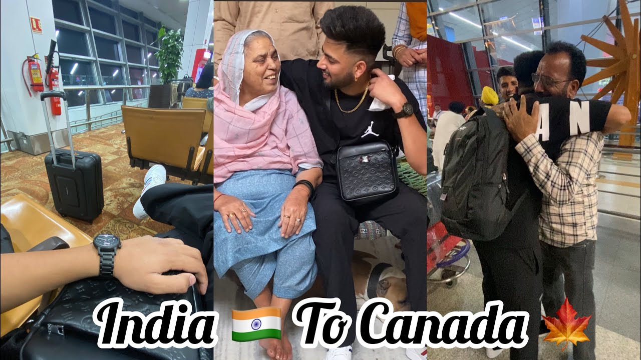 India to Canada journey 🍁✈️ | study visa 📚 | emotional journey 🥹
