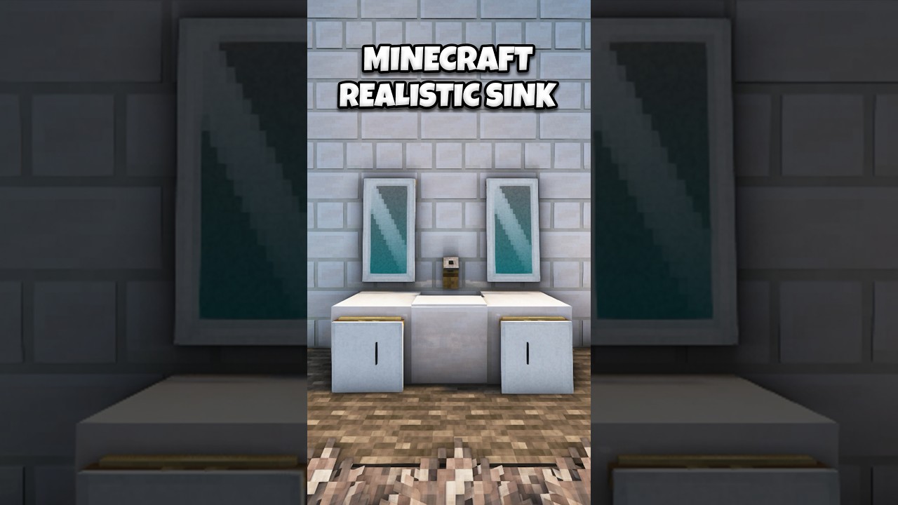 Minecraft Realistic Sink Tutorial!